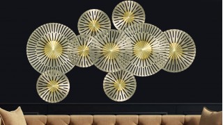 Панно на стену из дерева Golden touch 160*90см. Панно на стену из дерева Golden touch 160*90см.