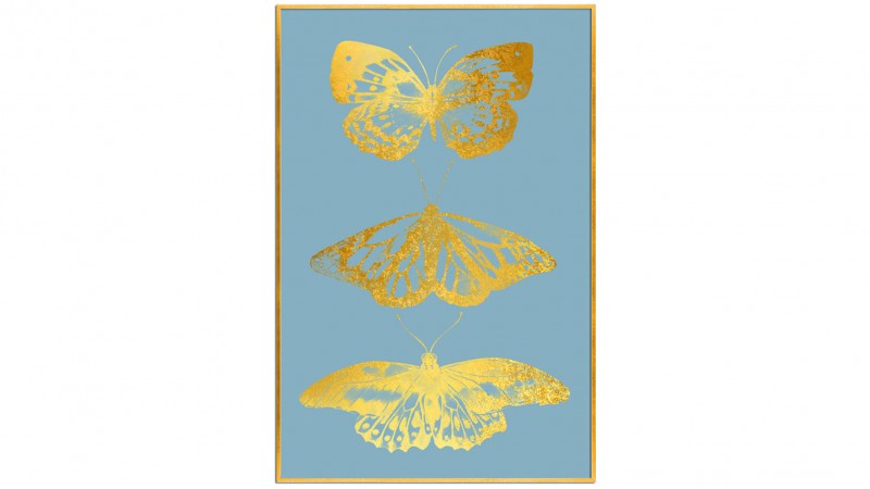 Постер на стену Золотые бабочки 60*80см.