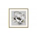 Постер для интерьера красивый белый цветок 80*80см.