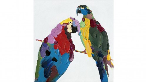 Картина маслом Доминиканские Попугаи