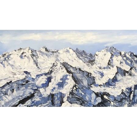 Картина маслом Заснеженные горы