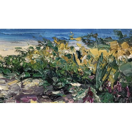 Картина маслом Прибрежные цветы