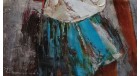 Картина маслом Брюнетка в платье