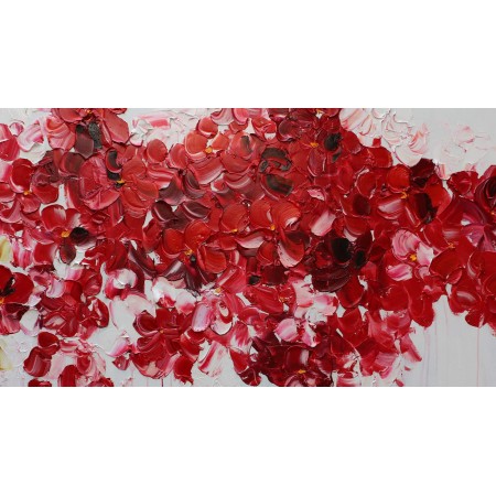 Картина маслом Красные цветы