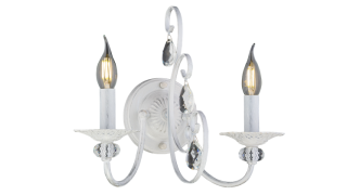 B1017/2W WH+SIL (1/10) Бра Veneto Luce