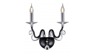 B8216/2W BK+CH (1) Бра Veneto Luce