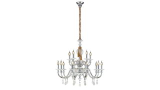 8250/10+5W CHROME+WHITE (1) Люстра премиум Veneto Luce