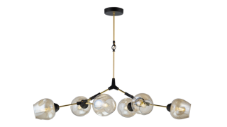 39282MD/6 MBK+DAI GOLD (1) Люстра Veneto Luce 39282MD/6 MBK+DAI GOLD (1) Люстра Veneto Luce
