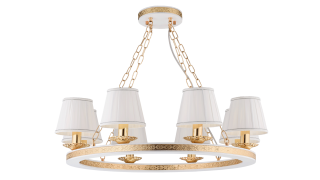 85649/8A WHITE+FGD (1) Люстра