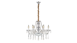 8232/6C+W CHROME+WHITE (1) Люстра Veneto Luce