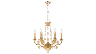 7024/6 FG+PEARL GOLD (1) Люстра Veneto Luce