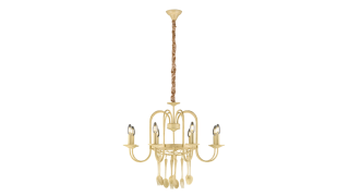 1701/8 BEIGE+GD (1) Люстра Veneto Luce