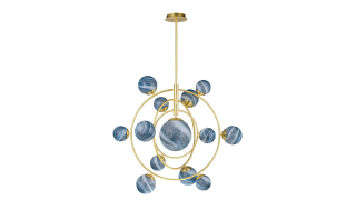 1585L-MD-12+1 SATIN GOLDEN (1) Люстра Лофт Veneto Luce 1585L-MD-12+1 SATIN GOLDEN (1) Люстра Лофт Veneto Luce
