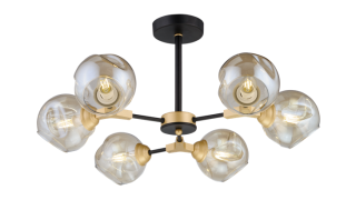 39312/6 MBK+SSG (1) Люстра Лофт Veneto Luce 39312/6 MBK+SSG (1) Люстра Лофт Veneto Luce