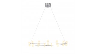 SL799.103.15 Люстра подвесная ST-Luce Хром/Белый LED 15*4W 3200K SL799.103.15 Люстра подвесная ST-Luce Хром/Белый LED 15*4W 3200K